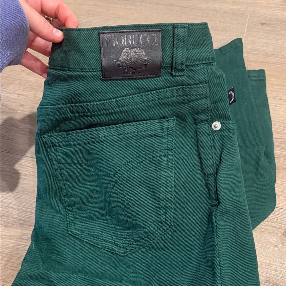 Fiorucci Womans Deep Green Jeans